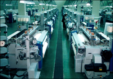 one angle of the air-jet machine 